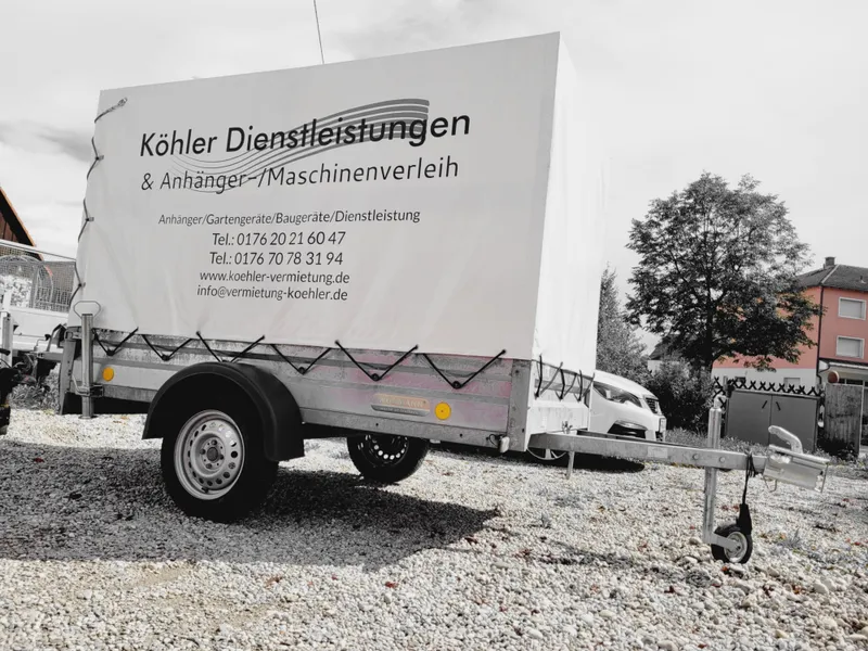 Anhänger 750kg Hochplane