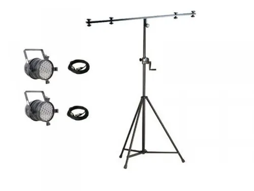 Licht-Komplettset Basic (2x LED PAR + Stativ + Kabel)