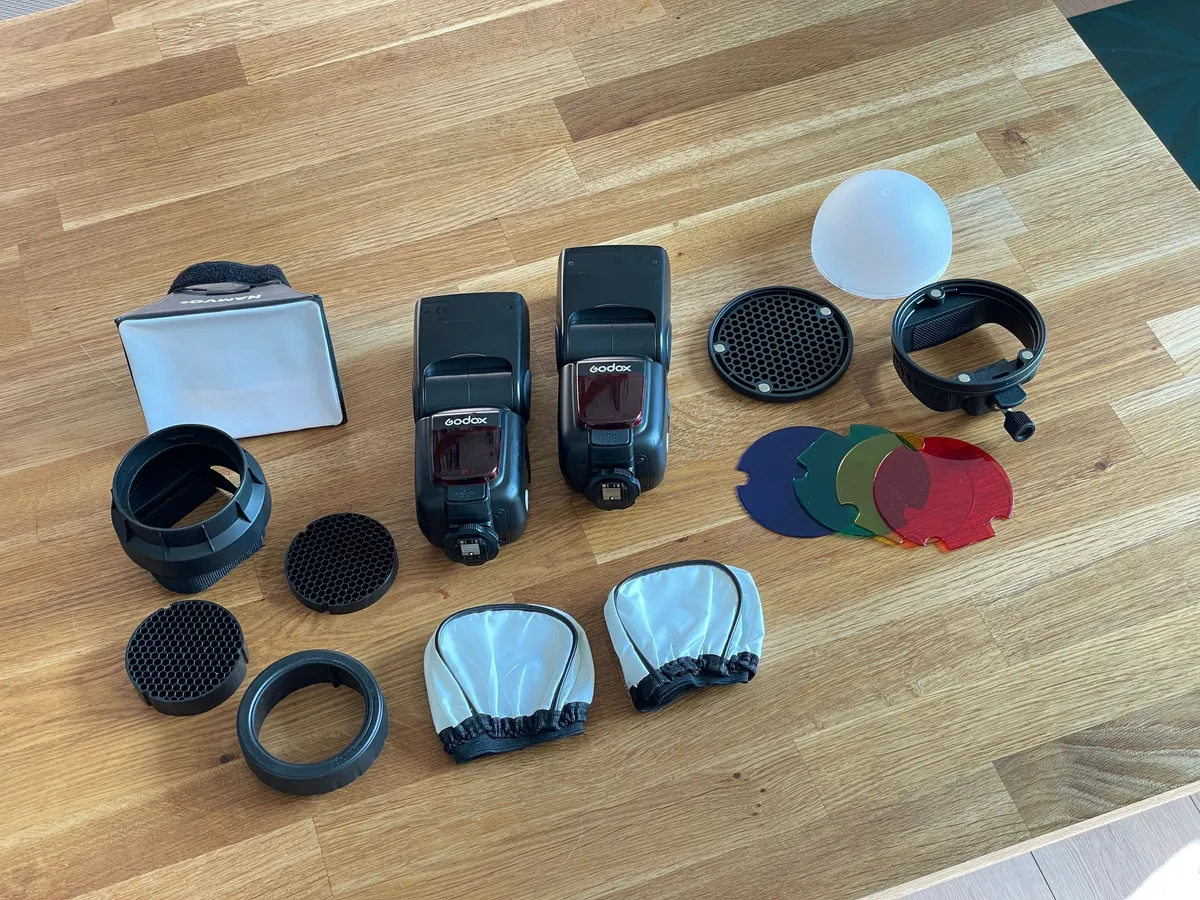 2x Godox TT600S Blitzgeräte für Sony inkl. umfangreichem Zubehör – Power & Flexibilität für dein Shooting