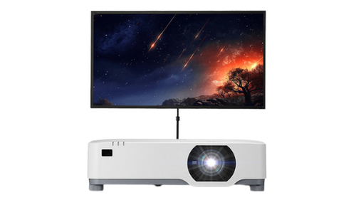 Leinwand mieten ✓ 120" (265x150) ✓ Höhenverstellbar ✓ Einfacher Aufbau ✓ Inkl. Tasche