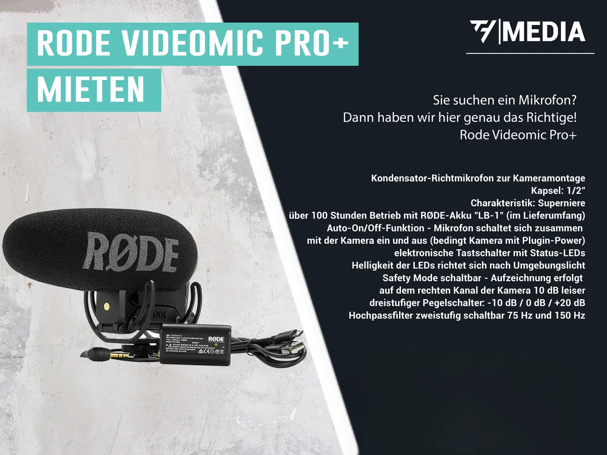 Rode VideoMic Pro+ Mieten 