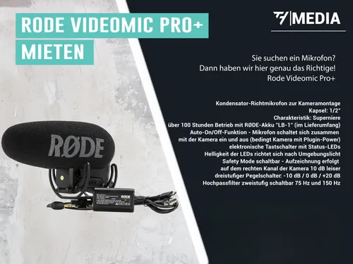 Rode VideoMic Pro+ Mieten
