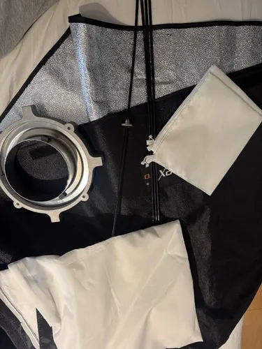 Walimex Pro Softbox 90x60 cm mit Diffusor und Blitzhalter