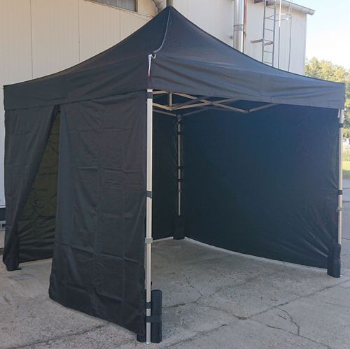 Festzelt, Faltzelt, Partyzelt, Pavillon - 3x3m inkl. 3x Seitenwand, 4x 10kg Ballast 