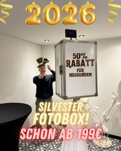 Silvester Fotobox Angebot mit Drucker und Rund um sorglos Paket 