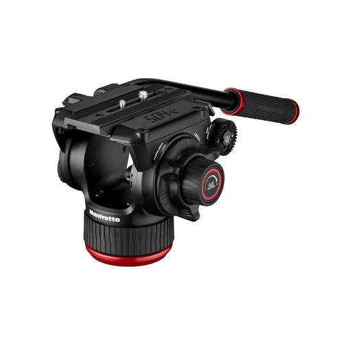 Manfrotto 504X Fluid Kopf, 2 fach Alu Doppelrohrstativ, Mittelspinne & Tasche