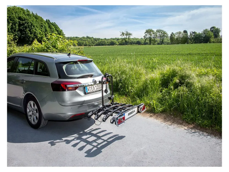 Fahrradträger für AHK, abklappbar, 4 Fahrräder 