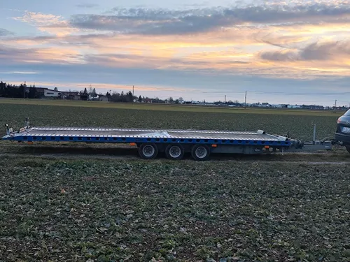 langer XXL Autotransportanhänger Plattform 655x205cm