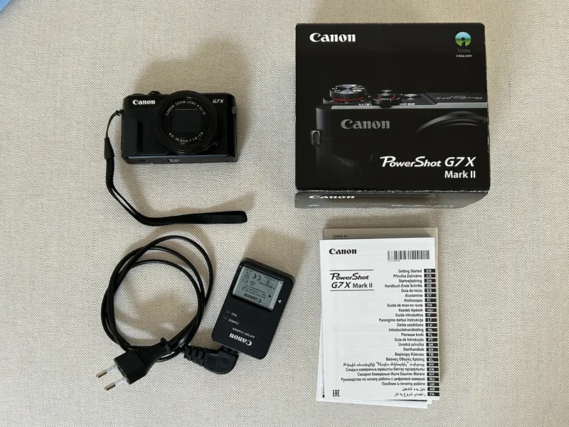 Canon PowerShot G7 X G7X Mark II 2 Digitalkamera Kamera Tiktok vlog schwarz